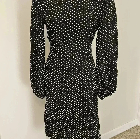Anthropologie Agatha Polka-Dot Midi Dress Size 2 - Picture 3 of 15